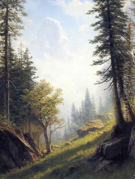 Among The Bernese Alps Oil Painting - Albert Bierstadt