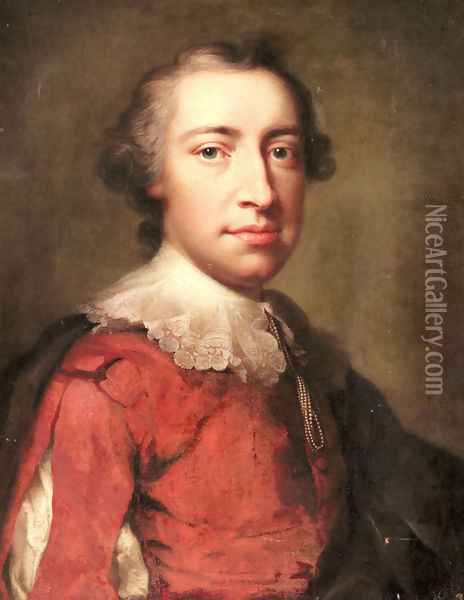 Portrait of a Gentleman Oil Painting - Anton Raphael Mengs