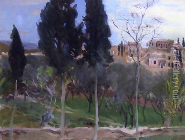 Mediterranean Landscape Oil Painting - John Singer Sargent