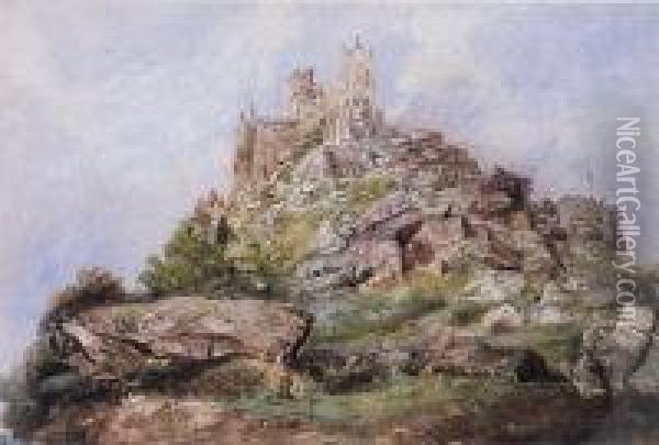 St Michael's Mount Oil Painting - Walter Fowler