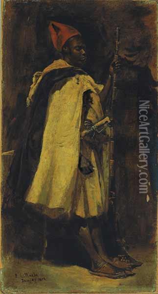 ''tanjier'' Oil Painting - Edwin Lord Weeks