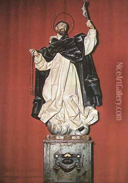 St Dominic Oil Painting - Gregorio Fernandez