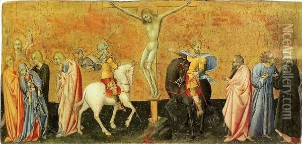 Crucifixion Oil Painting - Giovanni di Paolo