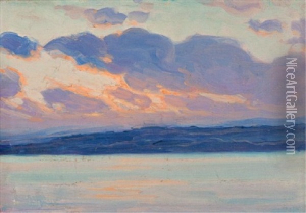La Rive Sud, Ile D'orleans Oil Painting - Clarence Alphonse Gagnon