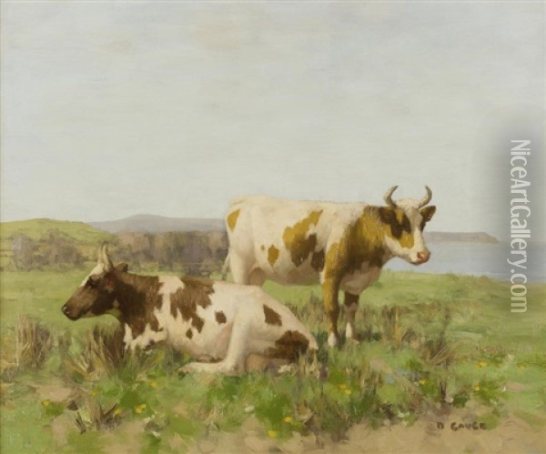 Cattle Oil Painting - David Gauld