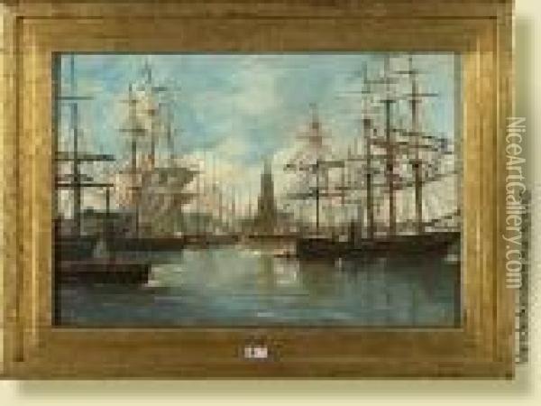 Le Port Du Havre Oil Painting - Charles Marion Russell