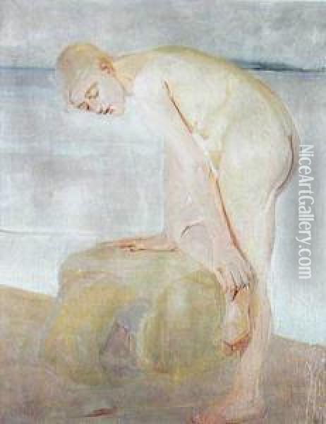 Akt Kobiecy, 1923 R. Oil Painting - Ignacy Pinkas