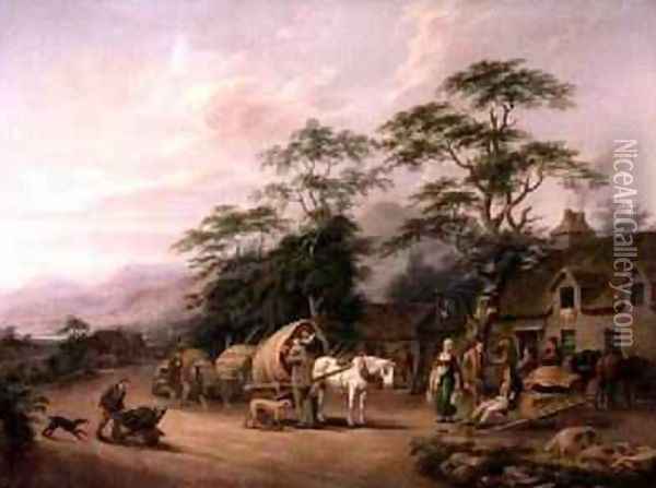 A Country Scene in Ireland Oil Painting - John George Mulvany