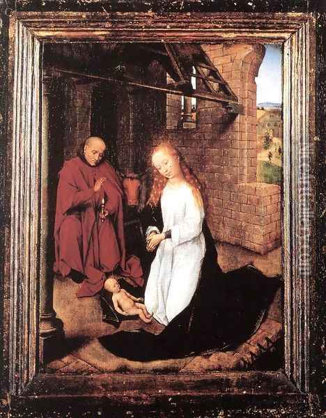 Nativity Oil Painting - Hans Memling