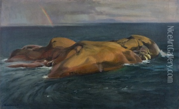 Sea Landscape Oil Painting - Eero Jaernefelt