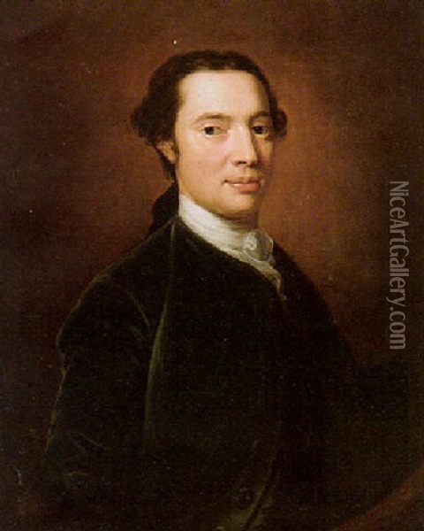 Portrait Of Thomas Benson Oil Painting - James Cranke