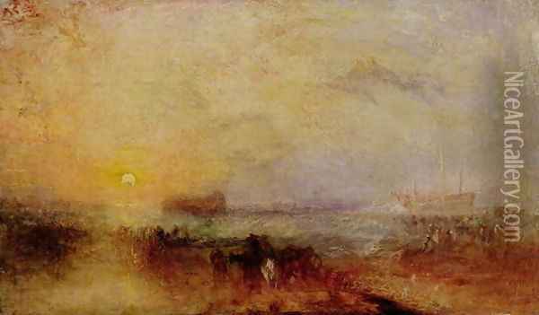 The Morning after the Wreck, c.1835-40 Oil Painting - Joseph Mallord William Turner