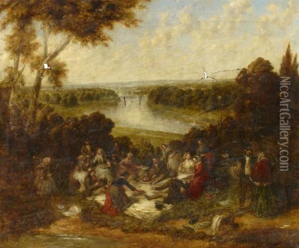 The Picnic Party Oil Painting - William Powell Frith