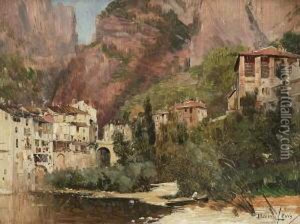 Blick Auf Pont-en-royan Oil Painting - Maurice Levis
