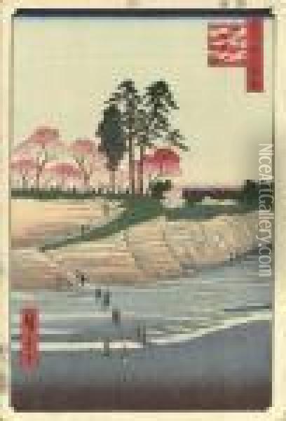 Shinagawa, Gotenyama (goten Hill, Shinagawa) Oil Painting - Utagawa or Ando Hiroshige