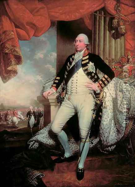 Portrait of George III Oil Painting - Mather Brown