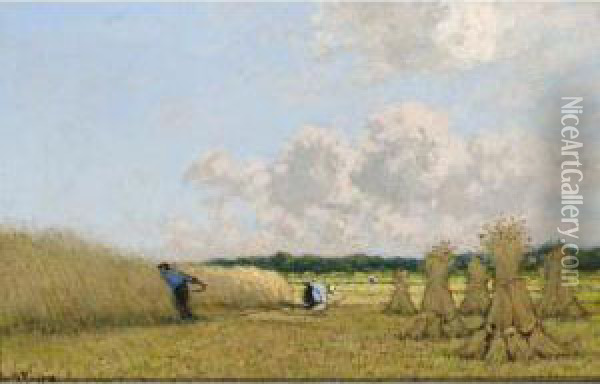 Harvest Time Oil Painting - Cornelis Kuypers