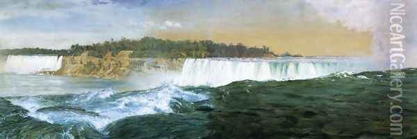 The Great Fall, Niagara Oil Painting - Frederic Edwin Church
