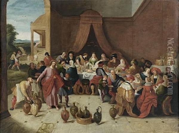 Les Noces De Cana Oil Painting - Frans II Francken