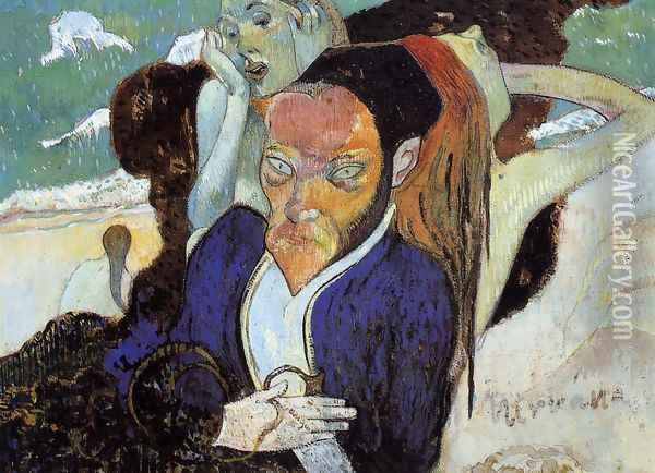 Nirvana Aka Portrait Of Meyer De Hasn Oil Painting - Paul Gauguin