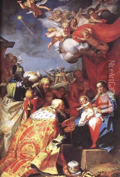 Adoration of the Magi Oil Painting - Abraham Bloemaert