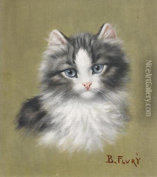 Katzenkopf Oil Painting - Burkhard Katzen-Flury