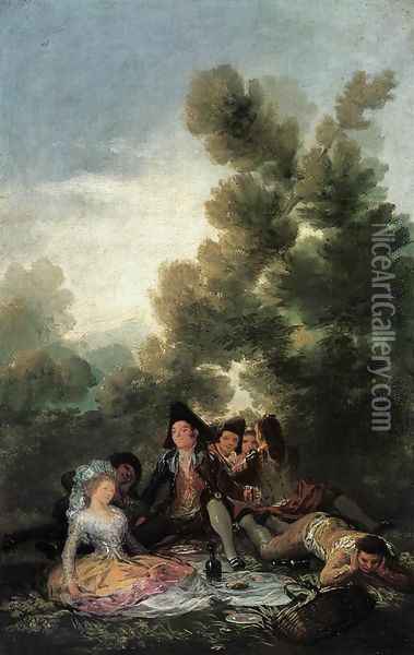 Picnic Oil Painting - Francisco De Goya y Lucientes