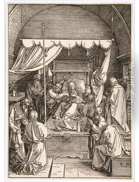 The Death of the Virgin, from The Life of the Virgin Oil Painting - Albrecht Durer