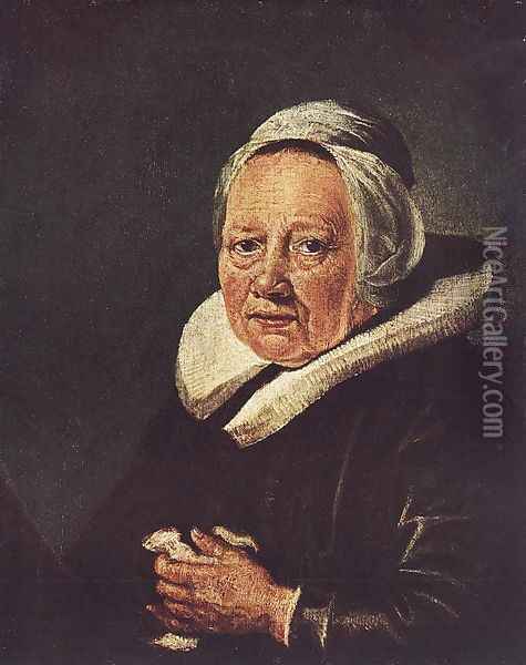 Portrait Of An Old Woman Oil Painting - Gerrit Dou
