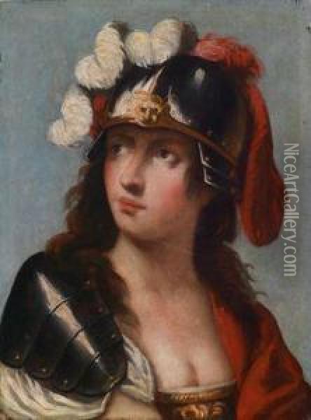 Die Gottin Minerva Oil Painting - Pietro Della Vecchio