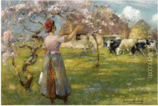 Spring Blossom Oil Painting - William Kennedy