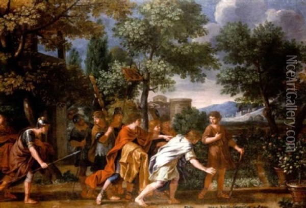 Cincinnatus Receiving The Deputies Of The Senate Oil Painting - Giacinto Gimignani