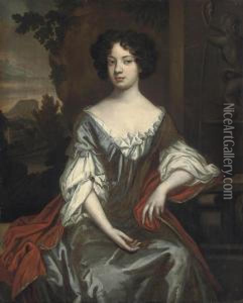 Portrait Of A Lady Oil Painting - William Wissing or Wissmig