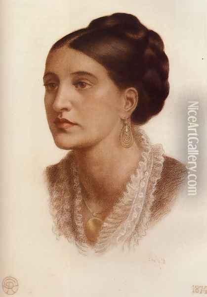 Portrait Of Mrs Georgina Fernandez Oil Painting - Dante Gabriel Rossetti