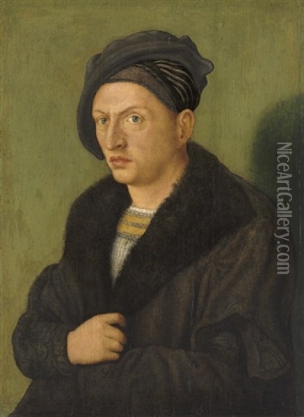 Portrait Of A Man Oil Painting - Hans (Suess von) Kulmbach