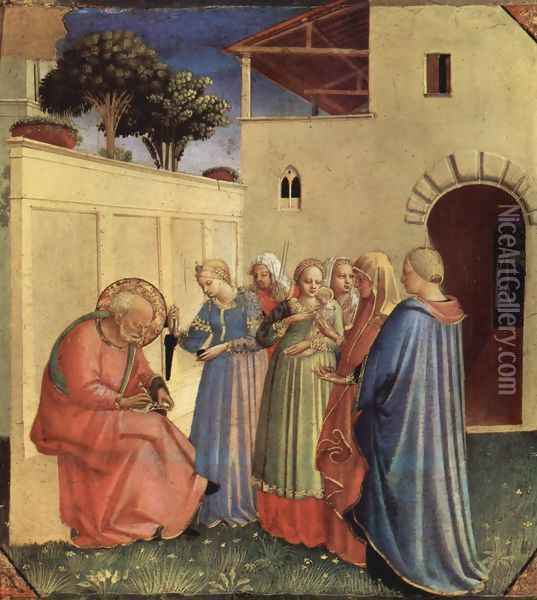 The Naming of St. John the Baptist Oil Painting - Angelico Fra