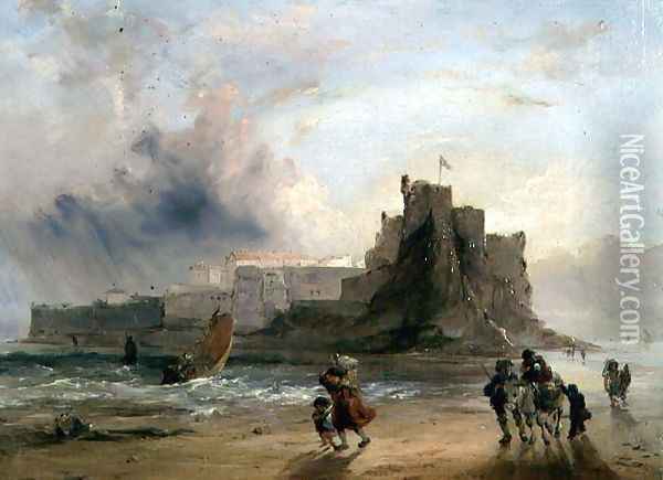 Elizabeth Castle, Jersey Oil Painting - Edward Pritchard