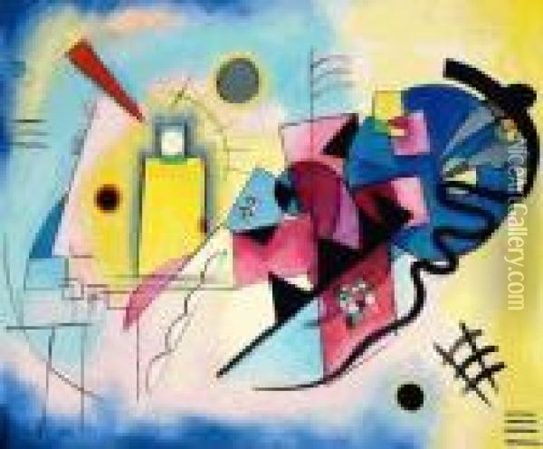 Jaune Rouge Bleu (yellow Red Blue) Oil Painting - Wassily Kandinsky