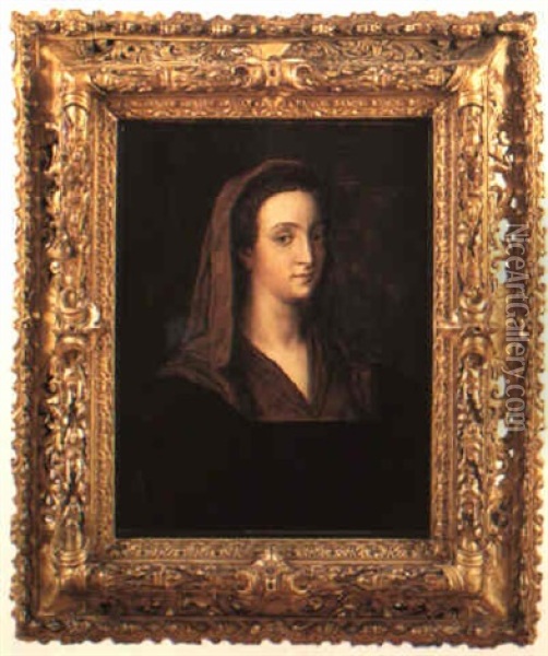 Portratt Av Giulia Gonzaga Oil Painting - Sebastiano Del Piombo