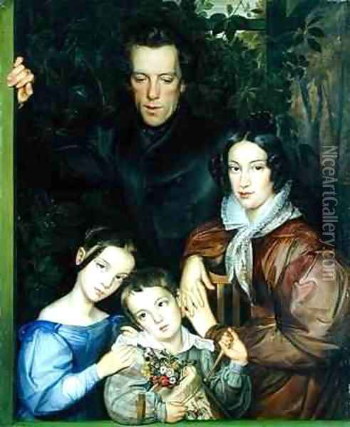 The Rauter Family Oil Painting - Johann Friedrich Dieterich