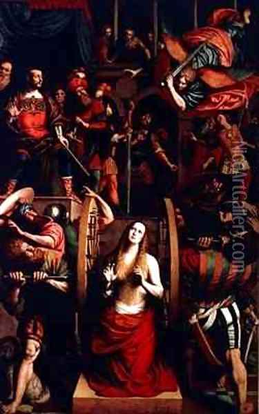 The Martyrdom of St Catherine Oil Painting - Gaudenzio Ferrari