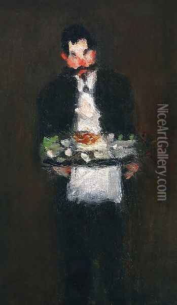 The Waiter Oil Painting - Robert Henri