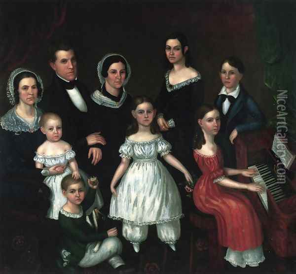 Lewis G. Thompson Family Oil Painting - Horace Rockwell