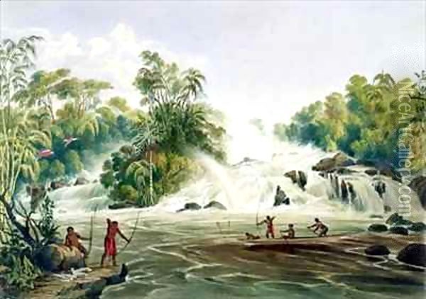 Junction of the Kundanama with the Paramu Oil Painting - Charles Bentley