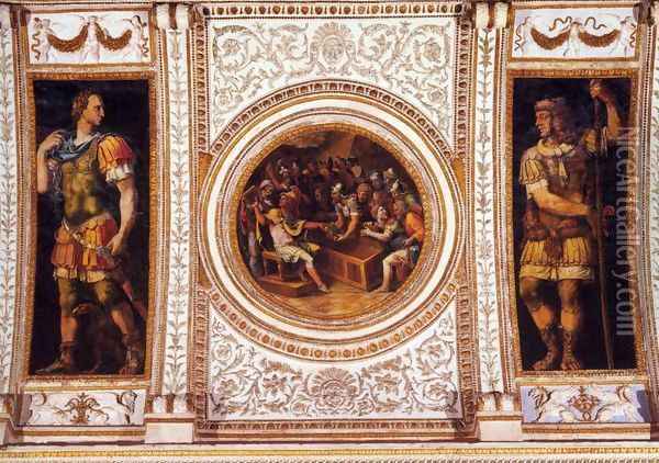 Emperor Alexander Oil Painting - Giulio Romano (Orbetto)