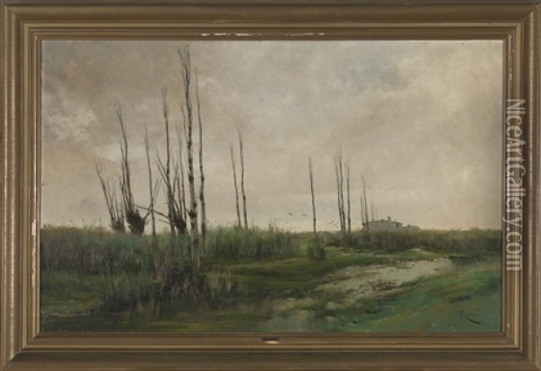 Vista Rural Oil Painting - Eliseo Meifren y Roig
