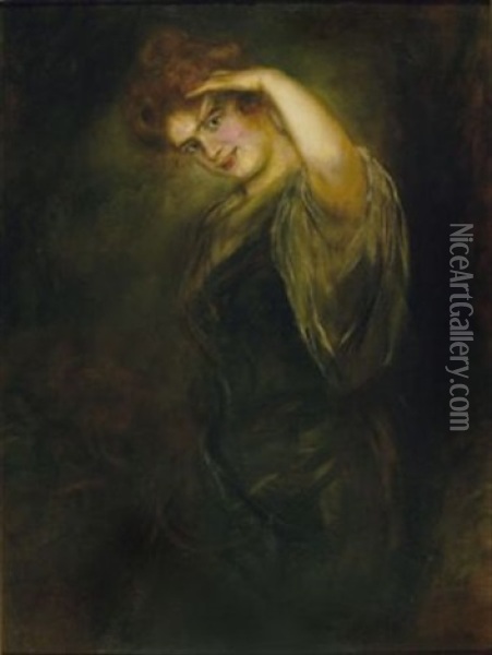 Portrat Einer Dame Oil Painting - Franz Seraph von Lenbach