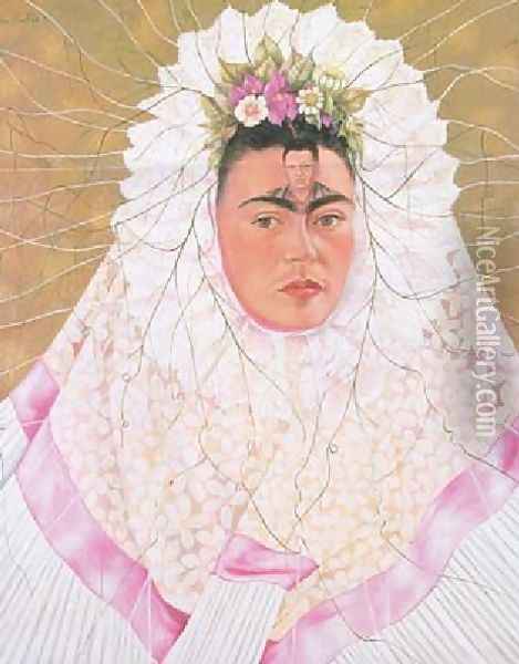 Diego On My Mind Oil Painting - Frida Kahlo