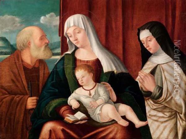 Madonna, Bimbo Oil Painting - Benedetto Carpaccio
