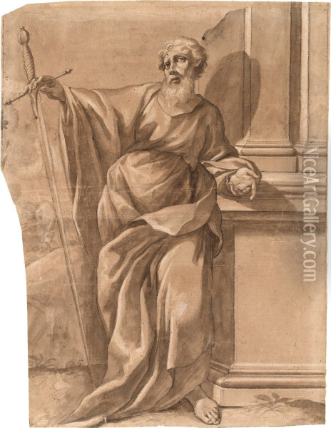St Petrus Oil Painting - Domenico Roberti